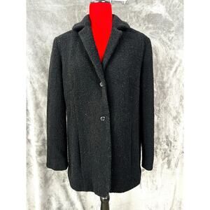 Rena Rowan size 16W women's wool lined boucle 2-button blazer NWOT
